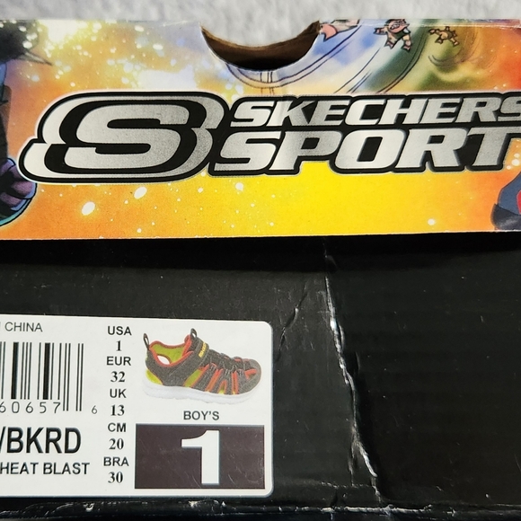 Brand New In Box Skechers Boys Youth Size 1 Sandals - Picture 7 of 10